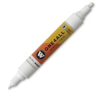 Molotow : One4All : Acrylic Twin Marker : 1.5mm and 4mm Nib : Signal White 160
