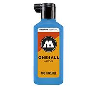 Molotow ONE4ALL Inchiostro di Ricarica per Pennarello Indelebile, Blu (230 Shock Blue), 180 ml
