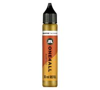 Molotow ONE4ALL Inchiostro di Ricarica per Pennarello Indelebile, Giallo (228 Metallic Gold), 30 ml