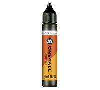 Molotow ONE4ALL Inchiostro di Ricarica per Pennarello Indelebile, Nero (223 Metallic Black), 30 ml