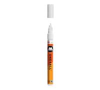 Molotow ONE4ALL - Pennarello per Vernice Acrilica, 1 mm, Bianco