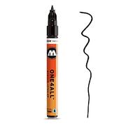 Molotow ONE4ALL - Pennarello per Vernice Acrilica, 1 mm, Nero