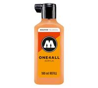 Molotow One4All Refill acrilico 180 ml (inchiostro per ricarica di marcatori acrilici, ad alta copertura e permanente, ad asciugatura rapida, per quasi tutte le superfici) 241 pesce dorato