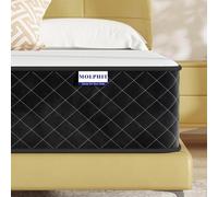 MOLPHIT Double Mattress da 10 pollici - The Innerspring Hybrid Memory Foam Bed in una scatola per supporto Ultimate and Pressure Relief,Double Size Mattress (200 x 140 x 25 cm)