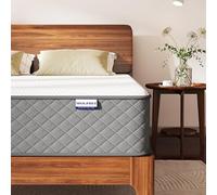 MOLPHIT Double Mattress Hybrid Pocket Sprung Memory Foam Mattress Durable & Skin-Friendly Individually Wrapped Coil Mattresses, Double Bed Medium Firm 135 x 190 x 25 cm