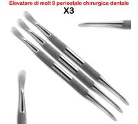 Molt 9 strumenti di riflettendo impianto chirurgico dentale Scollaperiostio X3