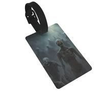Molte etichette per bagagli di sicurezza Zombie - Etichette per bagagli in PVC, identificatori di bagagli, etichette per bagagli da viaggio con carta d'identità per valigie
