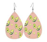 Molte immagini di avocado orecchini in pelle per le donne pendenti, orecchini a goccia piercing gioielli leggeri regali per donne ragazze