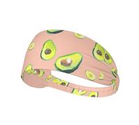 Molte immagini di avocado stampa una confezione comoda fascia elastica per esercizi atletici 10,9 x 34 cm morbida e traspirante