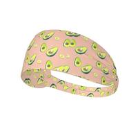 Molte immagini di avocado stampa una confezione comoda fascia elastica per esercizi atletici 10,9 x 34 cm morbida e traspirante
