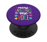 Molte lingue, una sola voce PopSockets PopGrip Adesivo