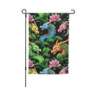 Molte magiche squame di drago stampa bandiera da giardino versatile ed elegante per tutte le stagioni all'aperto cortile decorazione portici giardini