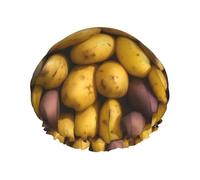 Molte patate stampano lavabile riutilizzabile cuffia per la a/cappello per capelli con fodera/elastico adatto a tutte le lunghezze dei capelli