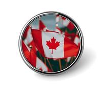 Molte Piccole Bandiere Canadesi Distintivo Rotondo Spilla Carina Cappelli Giacche Decorazione Personalizzata Spilla Abbigliamento Gioielli Accessori per Festa di Nozze Regalo