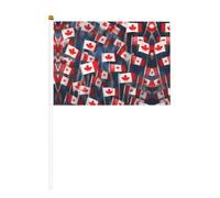 molte piccole bandiere canadesi piccola mini bandiera portatile per giochi sportivi e festival decorazione bandiera parata 14 x 20,8 cm