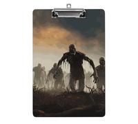 Molte tavolette portablocco zombie in acrilico carino alla moda decorativo, 31,8 x 21,6 cm, formato A4, clip in acrilico per classe, insegnanti, forniture per ufficio