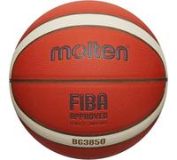 Molten Pallacanestro B7G3850 TOP Pallone da allenamento in pelle sintetica, 12 campi, misura 7