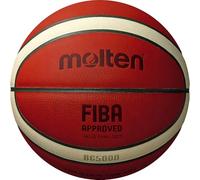 Molten BG5000 Pallone da gioco approvato FIBA, Arancione/marrone chiaro, misura 7