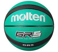 Molten BGR5-GK - Pallone da Pallacanestro, Colore Verde/Nero, Taglia 5