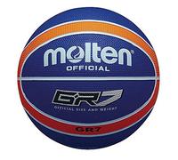 Molten - Pallone basket, misura 6, colore: blu/arancione