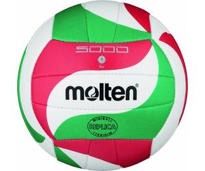 Molten V1M300 Mini palla da pallavolo, Ø 15 cm, colore: Bianco/Verde/Rosso