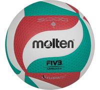 Molten V5M5000, Pallone Da Pallavolo, Colore: Bianco/Verde/Rosso