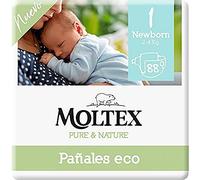 Moltex Pure & Nature - Pannolini ecologici Taglia 1 (2-5 kg) - 88 pannolini