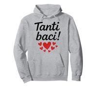 Molti baci italiani Tanti Baci Uomini Donne Bambini Regalo Felpa con Cappuccio