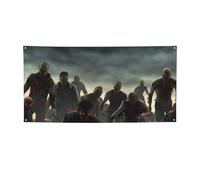 Molti banner e cartelli zombie all'aperto decorazione per feste banner personalizzato con occhielli sfondo compleanno segno poster sfondo foto sfondo per eventi di nozze piccolo