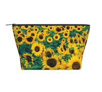 Molti bellissimi girasoli, Borsa da toilette Borsa per trucco Borsa per cosmetici Borsa da toilette da viaggio portatile