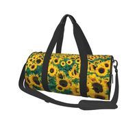 Molti bellissimi girasoli, Borsone da viaggio di grande capacità Borsa rotonda Borsa da viaggio sportiva Borsa da viaggio Borsa da fitness