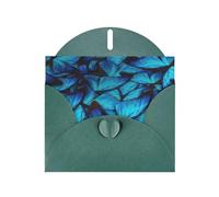 Molti biglietti di auguri blu con stampa di farfalle con buste, vacanze, compleanni, matrimoni e tutte le occasioni