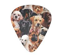 Molti cani Plettro per chitarra avanzato 12 pezzi Tre spessori per basso, chitarra elettrica, borsa per chitarra acustica