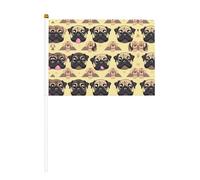 Molti Carlino Piccolo Mini Bandiera Palmare per Sport Giochi e Festival Decorazione Parata Bandiera 14 x 20,8 cm