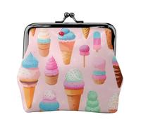 Molti colorati gelato stampa versatile portamonete squisito mini portafoglio carino cambiamento sacchetto per ogni occasione