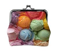Molti colorati gelato stampa versatile portamonete squisito mini portafoglio carino cambiamento sacchetto per ogni occasione