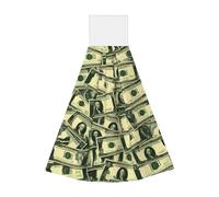 Molti dollari dei cartoni animati asciugamano portatile appendibile, velluto asciugamano da cucina super assorbente, asciugamano per bambini adulto bagno cucina appeso asciugamano