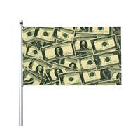 Molti dollari dei cartoni animati Stampe bandiere decorative per esterni 0,9 x 1,5 m leggere e belle adatte per cortili all'aperto e celebrazioni di festival.