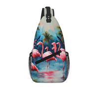 Molti fenicotteri Pittura Crossbody Sling Bag Crossbody Borsa a tracolla Tracolla Tracolla Vita Fanny Pack Uomini Donne