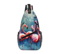 Molti fenicotteri Pittura Crossbody Sling Bag Crossbody Borsa a tracolla Tracolla Tracolla Vita Fanny Pack Uomini Donne