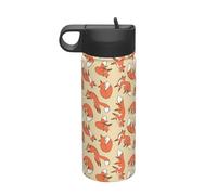 Molti Foxes Stampa Viaggio 18oz Sport Bollitore Isolato Bottiglia di Acqua Bollitore In Acciaio Inox Bollitore Tazza Portatile