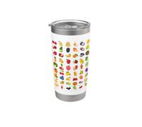 Molti frutti diversi Bicchiere termico in acciaio inox doppia parete