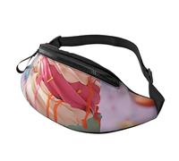 Molti gelato colorato Fanny Pack per gli uomini donne moda marsupio borse a tracolla regolabile ovunque borsa da cintura