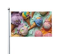 Molti gelato colorato stampa all'aperto bandiera giardino 3x5 Ft