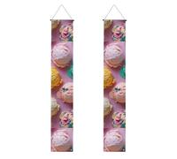 Molti gelato colorato Stampa Banner Decor Ambiente festivo Ogni occasione Interno Esterno Porta Anteriore Portico Di Più