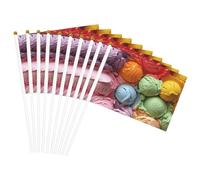 Molti gelato colorato Stampa Convenienza Bandiere Palmare Bandiera Portatile Decorazione Matrimoni Anniversari Vacanze