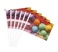 Molti gelato colorato Stampa Convenienza Bandiere Palmare Bandiera Portatile Decorazione Matrimoni Anniversari Vacanze