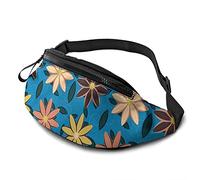 Molti marsupi Flower per donna e uomo, casual a tracolla con cinturino regolabile per l'escursionismo all'aperto