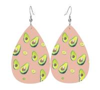 Molti orecchini pendenti da donna con immagini di avocado, orecchini artistici a stella, gioielli pendenti contemporanei per feste e sociali