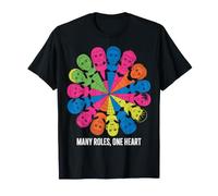 Molti ruoli, Un Cuore - Design caleidoscopio colorato Maglietta